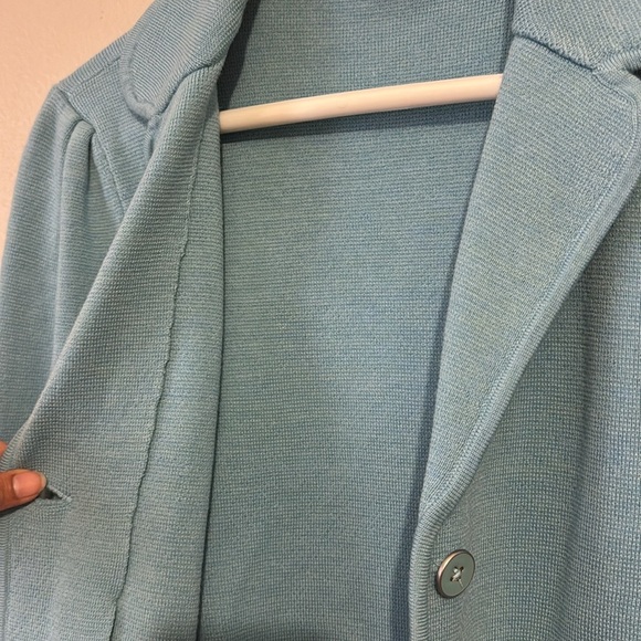 Talbots Petite 100% Merino Wool Knit Blazer - Picture 6 of 8